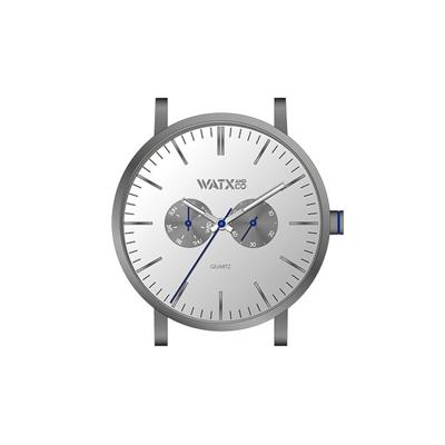 Horloge Uniseks Watx & Colors WXCA2703 Grijs Zilverkleurig (Ø 44 mm)