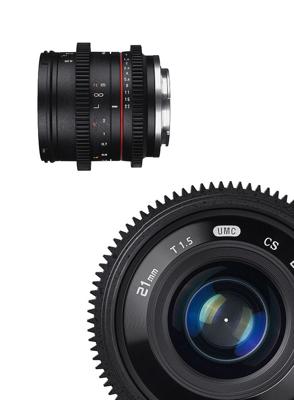 Samyang 21mm T1.5 ED AS UMC CS, Fujifilm X SLR Groothoeklens Zwart