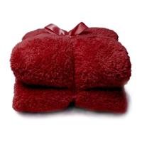 Unique Living Unique Living Plaid Teddy 150x200cm red - thumbnail