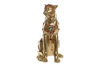 Decoratieve figuren DKD Home Decor Luipaard Hars Koloniaal (25,5 x 17 x 33 cm) - thumbnail