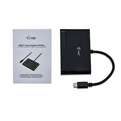 I-tec C31DTPDHDMI USB 3.0 (3.1 Gen 1) Type-C 5000Mbit/s Zwart hub & concentrator - thumbnail