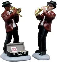 Jazz Duo 12x4x18 cm 2st Kerstdorp LEMAX - Lemax - thumbnail