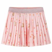 Kinderplooirok met print 104 lichtoranje - thumbnail
