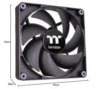 Thermaltake CL-F148-PL14BL-A PC-ventilator Zwart (b x h x d) 140 x 140 x 25 mm - thumbnail