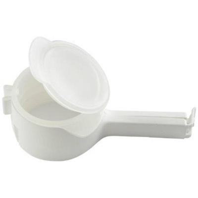 2 stks Food snack opslag Seal afdichting pour Bag clips sealer (wit)