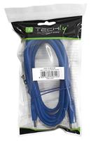 Techly USB3.0 kabel stekker type A/stekker type B 0,5m blauw - thumbnail