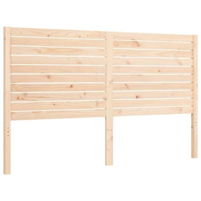 Bedframe met hoofdbord massief hout