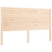 Bedframe met hoofdbord massief hout - thumbnail