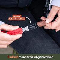 C-Rope Claw Camera wrist strap Bright Red, 30cm Paracord - thumbnail