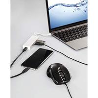 Hama USB 3.1 Type-C Hub, 4-voudig (2x USB-A, 2x USB-C, 5Gbit/s Super-Speed Data Transfer, voor PC/Mac/Laptop/Tablet met USB-C-/Thunderbolt 3-aansluiting, aluminium) externe USB-verdeler, multi-USB-hub - thumbnail