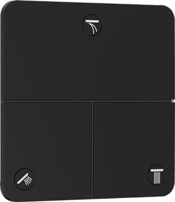Hansgrohe ShowerSelect Comfort Q stopkraan inbouw voor 3 functies, mat zwart