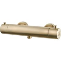 Wiesbaden Caral Cool Touch Thermostatische Douchemengkraan - Geborsteld Messing - thumbnail