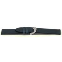 Horlogeband Universeel E629 Leder Blauw 16mm - thumbnail
