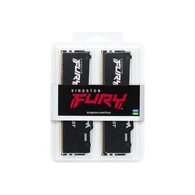 Kingston FURY beast rgb 64 gb ddr5-6000 (2x 32 gb) werkgeheugen (zwart, kf560c36bbeak2-64, expo)
