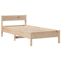 Bedframe zonder matras massief grenenhout 75x190 cm - thumbnail