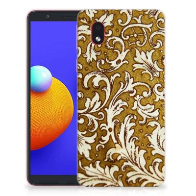 Siliconen Hoesje Samsung Galaxy A01 Core Barok Goud