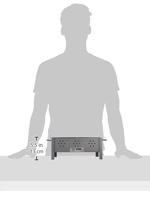 Barbecue Imex el Zorro Desktop Grill Antraciet Zwart Metaal 31 x 21 x 14 cm - thumbnail