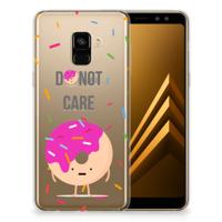 Samsung Galaxy A8 Plus (2018) Siliconen Case Donut Roze - thumbnail