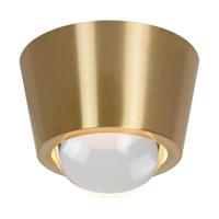 Lucide RIGON - Plafonnière - Ø 9 cm - LED - 1x7W 3000K - Mat Goud / Messing - thumbnail