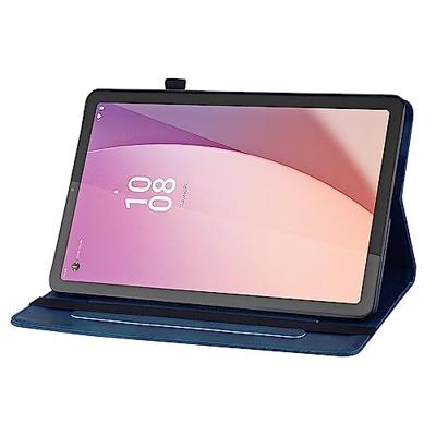 Lunso - Lenovo Tab M9 (9 inch) - Luxe Bookcase hoes - Donkerblauw