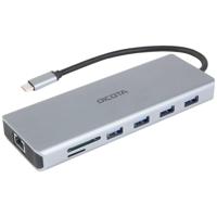 Dicota DICOTA - Dockingstation - USB-C - DP, HDMI USB-C dockingstation Geschikt voor merk (dockingstation): Universeel Geïntegreerde kaartlezer, USB-C Power - thumbnail