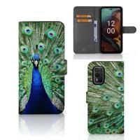 Nokia XR21 | Telefoonhoesje | Met pasjeshouder | Pauw - thumbnail