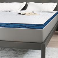 VidaXL Matrastopper wit 140 x 190 cm jacquard stof - thumbnail