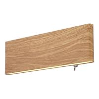Globo Design wandlampSiegfried S hout met schakelaar - 41751W-8 - thumbnail
