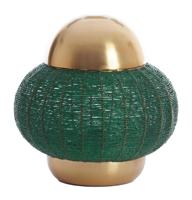 Light & Living Tafellamp 'Cetara' Kralen, 33cm, kleur Donkergroen/Brons - thumbnail