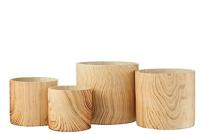 J-Line bloempot Bos - cement - beige - extra large - Ø 21.5 cm - thumbnail