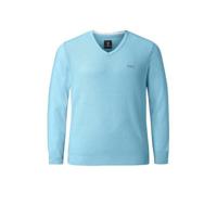 Jan Vanderstorm trui LINDOMAR Plus Size met logo turquoise - thumbnail