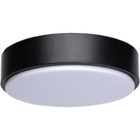 LED Plafondlamp Opbouw Rond 12W - Koud Wit 6500K - Mat Zwart Aluminium - thumbnail