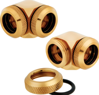 Corsair Hydro X Series XF Hardline 90° 14 mm OD verbinding - thumbnail