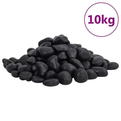 Kiezelstenen gepolijst 2-5 cm 10 kg zwart