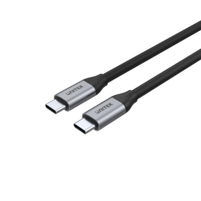 UNITEK Human Friendly USB-C 100W PD snellaadkabel met 4K @60Hz en 10Gbps gegevens (USB 3.2 Gen2) C14082ABK Power Delivery 100W USB SuperSpeed + Quick Charge zwart