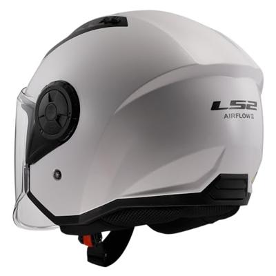 LS2 "of616 airflow ii solid" jethelm helmet of616 airfl.ii solid m white