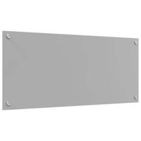 VidaXL Keuken spatscherm lichtgrijs 90 x 40 cm gehard glas - thumbnail