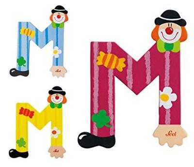 Sevi letter clown m: 10 cm (81749)