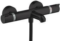 Hansgrohe Ecostat Comfort badkraan thermostatisch met omstel met koppelingen mat zwart 13114670 - thumbnail