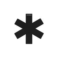 Krumble Panbeschermer set van 3 - Zwart - thumbnail