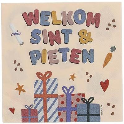 Folat BV Servetten welkom sint & pieten, 20st. - thumbnail