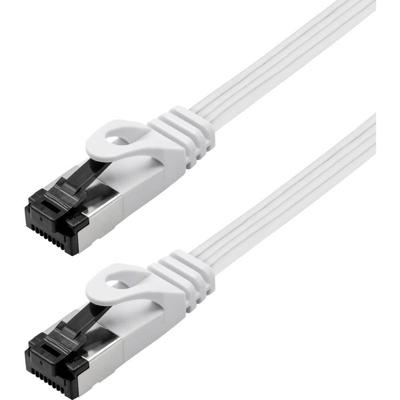 Maxtrack TI55-1L RJ45 Netwerkkabel, patchkabel CAT 8.1 U/FTP 1 m Wit Plat 1 stuk(s) Maxtrack TI55-1L RJ45 Netwerkkabel, patchkabel CAT 8.1 U/FTP 1 m Wit Plat 1 stuk(s)