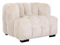 MUST Living Fauteuil 'Mars' Chenille, kleur Naturel - thumbnail