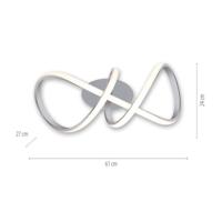 Just Light Design plafondlampMaria aluminium - 15403-95 - thumbnail