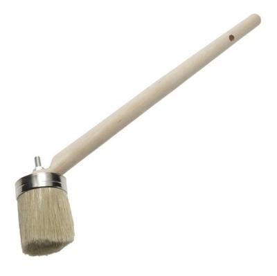 Bokkenpoot / teerkwast - 50 mm - witte varkensharen - blankhouten steel