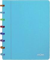 Atoma Tutti Frutti schrift, ft A5, 144 bladzijden, commercieel geruit, transparant blauw - thumbnail