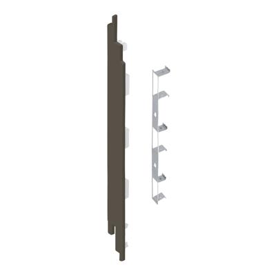 Keralit Eindkap links Kwartsgrijs (2884) (Sponningdeel 190)