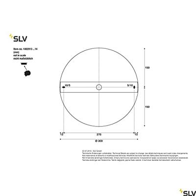 SLV Led hanglampOne Triple 3-rings Ø 80cm dimbaar zwart - 1002913