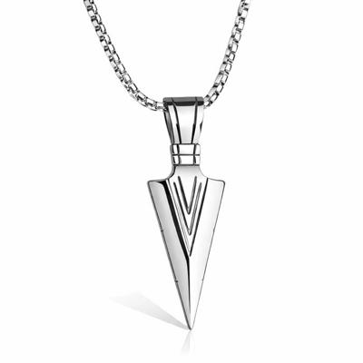 Heren ketting met hanger Edelstaal Viking Arrow Silver Heren ketting met hanger Edelstaal Viking Arrow Silver