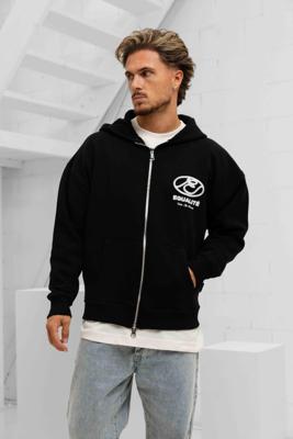 Equalité Arid Oversized Full Zip Hoodie Heren Zwart - Maat M - Kleur: WitZwart | Soccerfanshop